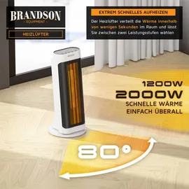 Brandson Heizlüfter 2000 W Weiß