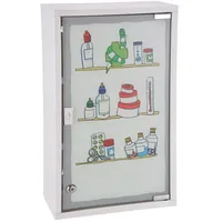 Spetebo XXL Medizinschrank mit Milchglas Tür - 50 x