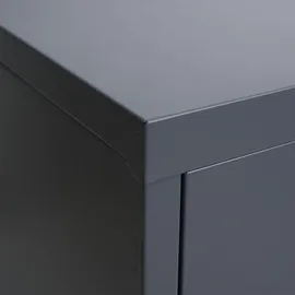 Proregal Aktenschrank 98x80x40 cm Dunkelgrau