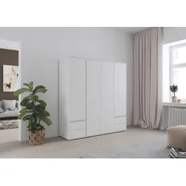 Rauch Drehtürenschrank Nabila 187 x 194 x 53 cm Weiß