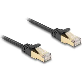 DeLock 80327 RJ45 Patchkabel CAT 6a S/FTP 3.00m Schwarz