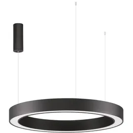 Nova Luce Morbido 1-flg. Ø 80 cm schwarz