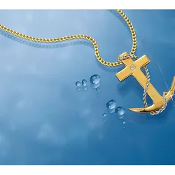 Set-Angebot: Seefahrerkreuz + Kette
