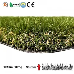 Rasen 30 mm 2x10m Kunstrasen Kunstrasen 4 Farbtöne Fake Garden Turf 20m2 von Yelloo