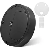 NUOBESTY Reinigungsroboter Spielzeug Bodenfeger Spielzeugroboter Staubsauger Spielzeug Kehrmaschine Reinigungswerkzeug Spielzeug Rollenspiel Spielzeug für Kinder (Schwarz)