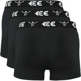 Chiemsee Boxershorts unifarben Schwarz / Weiß XXL 3er Pack