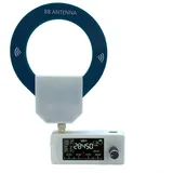 Pocket Radio Receiver, SI4732 Radio 0,5-108 MHz LSB USB AM FM Mini Pocket Radio mit Breitbandschleifenantenne ESP32-S3 (weiß)
