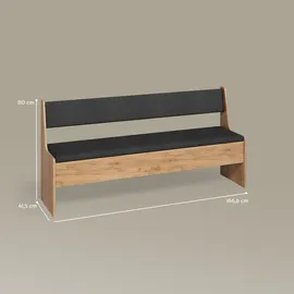 livinity® Esszimmer-Eckbank, Tiberio Sandeiche 41.5 x 166.6 cm