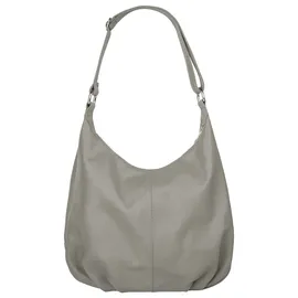 Cluty Shopper echt Leder, Made in Italy, grau | Grau