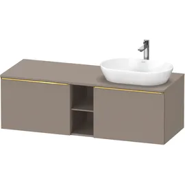 Duravit D-Neo Konsolenwaschtischunterbau wandhängend Basalt Matt 1400x550x459 mm - DE4950R34430000 DE4950R34430000
