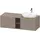 Duravit D-Neo Konsolenwaschtischunterbau wandhängend Basalt Matt 1400x550x459 mm - DE4950R34430000 DE4950R34430000
