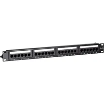 ds-it CAT 5e, UTP Netzwerk-Patchpanel, 19”, 24-fach. (UTP, CAT5e, 0.48 m), Netzwerkkabel