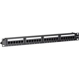 ds-it CAT 5e, UTP Netzwerk-Patchpanel, 19”, 24-fach. (UTP, CAT5e, 0.48 m), Netzwerkkabel