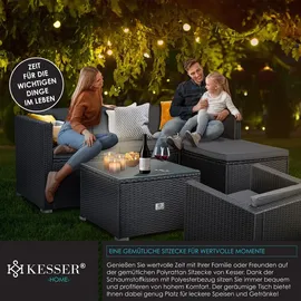 Kesser Polyrattan Lounge Aruba 7-tlg. Anthrazit
