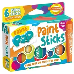 Paint Pop: Paint Sticks 6-Pack (klassische Farben)