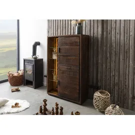 Wolf Möbel Highboard 206 100 x 40 x 150 cm Dunkelbraun