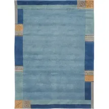 LUXOR LIVING Nepalteppich Manali blau 120 x 180 cm