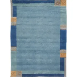 LUXOR LIVING Nepalteppich Manali blau 120 x 180 cm