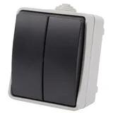 Perel Zuverlässiger Doppelschalter Für Den Außenbereich, Ip54