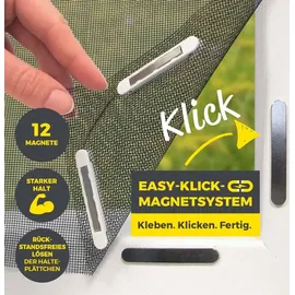 EasyMaxx Magnetplättchen selbstklebend 24 Stk. 0,0 x 0,0 cm Silber/Weiß