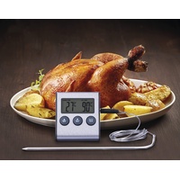 EMOS Küchentimer mit Grillthermometer/Kochthermometer/Fleischthermometer + Sonde 1, 4 M