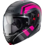 Caberg Horus X Road Klapphelm - Matt Grau/Schwarz/Pink - M