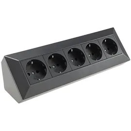 ChiliTec Steckdosenblock Anthrazit