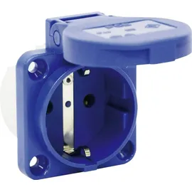PCE Klappdeckelsteckdose IP54 Blau