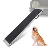 gardhom Hunderampe 183x38cm Ausziehbare Teleskoprampe Bis zu 180 kg rutschfest Hundetreppe für Große und Kleine Hunde Geeignet für Große und Kleine Hunde die ins Auto Einsteigen