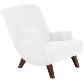 58 aufm Kessel Cocktailsessel Kajsa Velourstoff 58 x 71 x 70 cm Creme mit Relax-Funktion