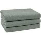ZOLLNER Handtuchset 70 x 140 cm grau 3 St.