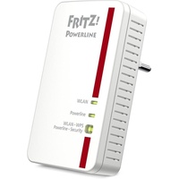AVM Fritz Powerline 1240E Zusatz-Adapter mit WLAN zur Erweiterung, 1,200 MBit/s