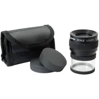 Ideal Tek M12071 Handlupe mit Messskala Vergrößerungsfaktor: 7 x Linsengröße: (Ø) 25 mm Schwarz