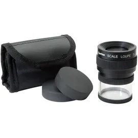 Ideal Tek M12071 Handlupe mit Messskala Vergrößerungsfaktor: 7 x Linsengröße: (Ø) 25 mm Schwarz