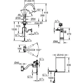 Grohe Red Duo Armatur und Boiler Größe M (30083001)