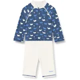 Playshoes UV-Schutz Einteiler Unisex Kinder Badeanzug Schwimmanzug Badebekleidung, Wal Langarm, 86/92