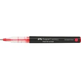 Faber-Castell Free Ink Tintenroller grau 1,5 mm, Schreibfarbe: rot, 1 St.