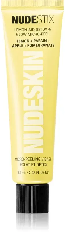 Nudestix Nudeskin Lemon-Aid Detox & Glow Micro-Peel Aufhellendes Peeling für das Gesicht 60 ml
