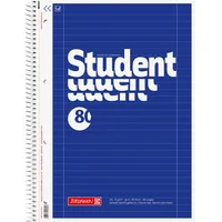 Brunnen Collegeblock Student A4, Lineatur 27, 80 Blatt, blau