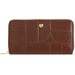 DuDu Up Geldbörse RFID Schutz Leder 20 cm  braun