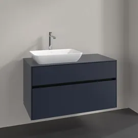 Villeroy & Boch Waschtischunterschrank 2 Auszüge 100 x 54,8 x 50 cm Marine Blue