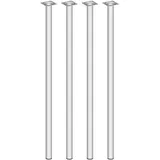 diy elements Element System Möbelfüße 4er-Set BURGUND Tischbeine Tischgestell Ø 30 weiß