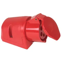 PCE Cee-wandsteckdose 5-polig 32a Rot Adapterstecker