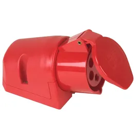 PCE Cee-wandsteckdose 5-polig 32a Rot Adapterstecker