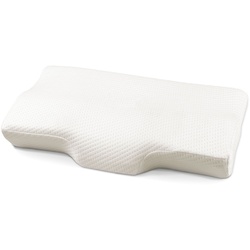 Eloneo Anti-Schnarch Kissen 35x11x60 cm, stabile Lage des Kopfes für Hausstauballergiker geeignet 1 St weiss