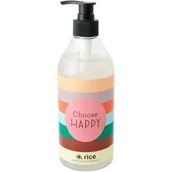 RICE Handseife mit Aloe Duft, Ø6 x H18cm, 500 ml, Choose Happy