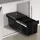 Tectake Abfalleimer 30 l Schwarz