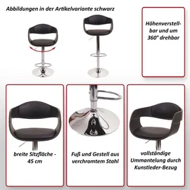 MCW Barhocker A47b  Höhe verstellbar Matt Grau