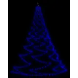 vidaXL LED-Wandbaum mit Metallhaken 260 LED Blau 3 m