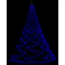 vidaXL LED-Wandbaum mit Metallhaken 260 LED Blau 3 m